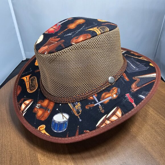 Cabana Breathable Wide Brim Sun Hat | American Hat Makers | Walnut NWT | RARE LE - Picture 1 of 13